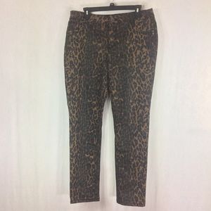 Roz & Ali Leopard print jeggins size 14